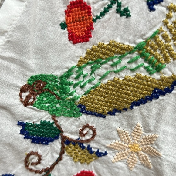 Farm Rio Pitanga Embroidered Peasant Blouse Size XL - Picture 9 of 12